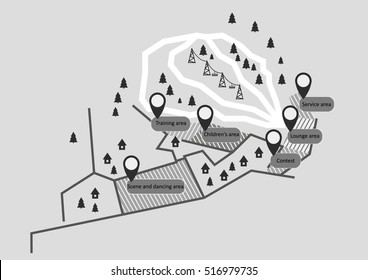 Map Ski Resort 