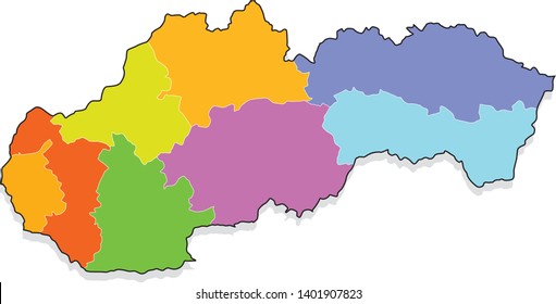 the map of slovakia state