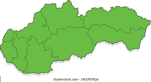 the map of slovakia state