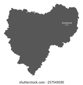 Map of Smolensk Region, Russia