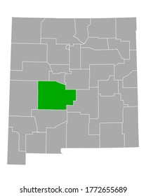 Map of Socorro in New Mexico on white