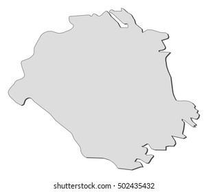 Map - Soedermanland County (Sweden)