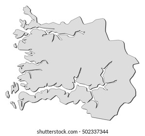 Map - Sogn og Fjordane (Norway)