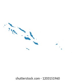 Map of Solomon Island from Polygonal wire frame low poly mesh,Solomon Island map Vector Illustration EPS10.