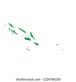 Map of Solomon Island from Polygonal wire frame low poly mesh,Solomon Island map Vector Illustration EPS10.