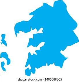 map of Somerset County in state of Maryland