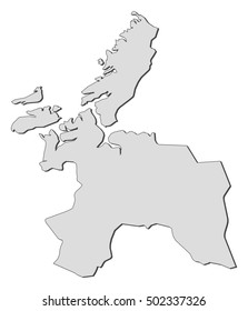 Map - Sor-Trondelag (Norway)