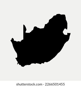 Map of South Africa coutry national emblem graphic element Illustration template design
