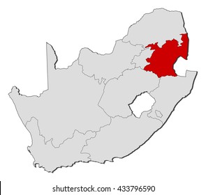 Map - South Africa, Mpumalanga