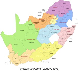 2,731 South africa maps provinces Images, Stock Photos & Vectors ...