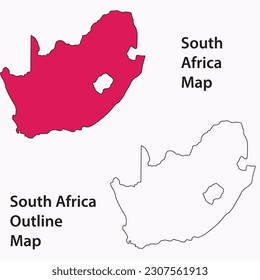 map of south africa vector