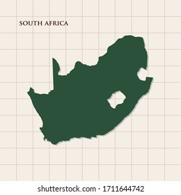Map of South Africa vector design template