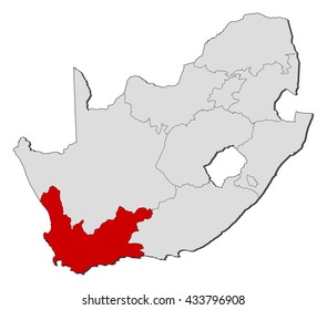 Map - South Africa, Western Cape