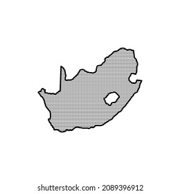 map of South Africa-vector illustration. Free Vector