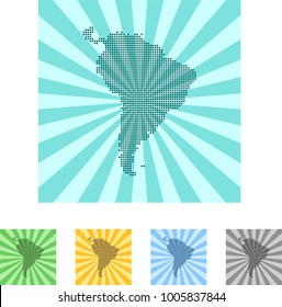 map of South America