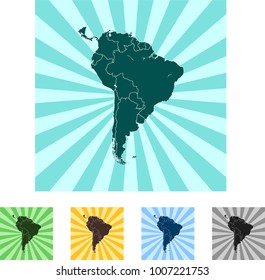 map of South America