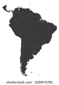 Map of South America