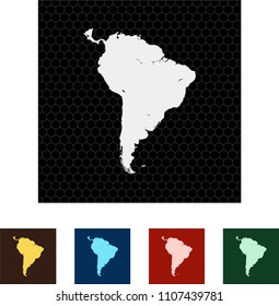 map of South America