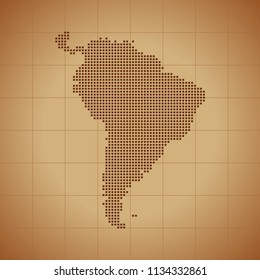 map of South America