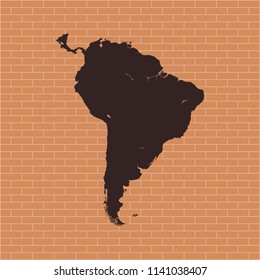 map of South America