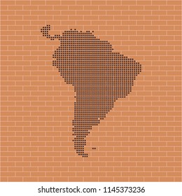 map of South America
