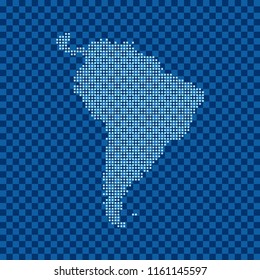 map of South America