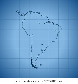 map of South America