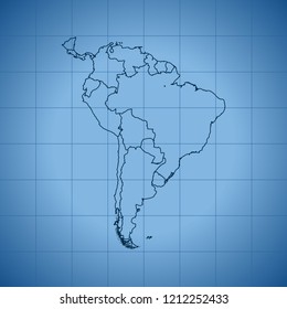 map of South America