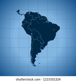 map of South America