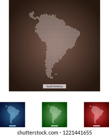 map of South America