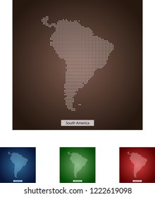 map of South America