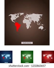 map of South America