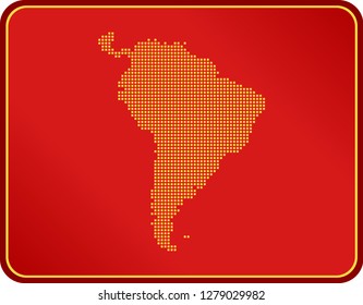 map of South America