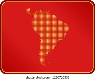 map of South America