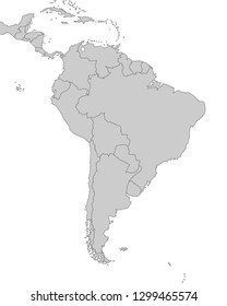 Map of South America