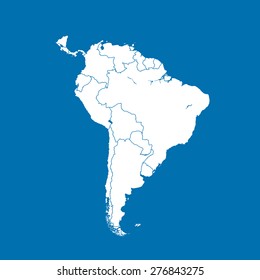 map of south america