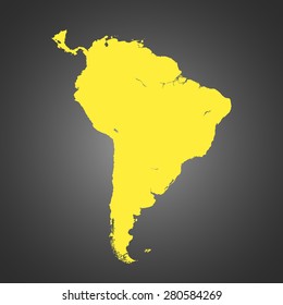 map of South America