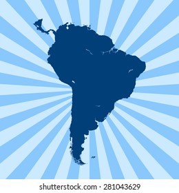 map of South America