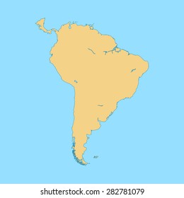 map of South America