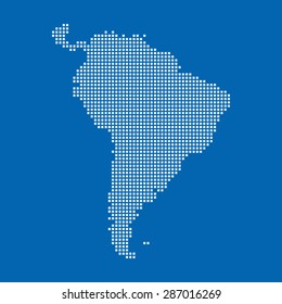 map of South America