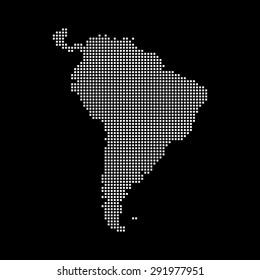 map of South America
