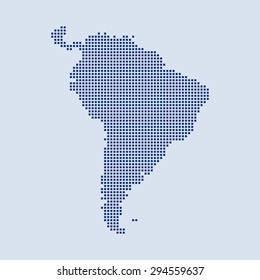 map of South America