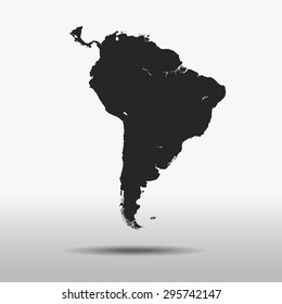 map of South America