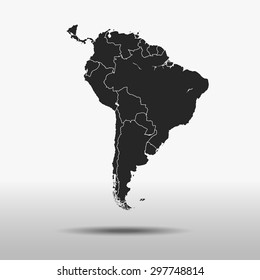 map of South America