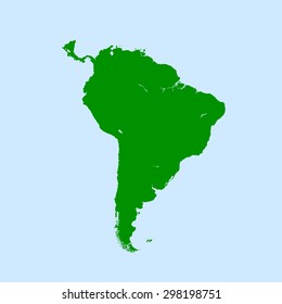 map of South America