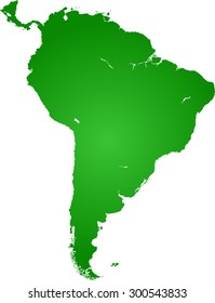 map of South America