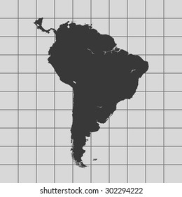 map of South America