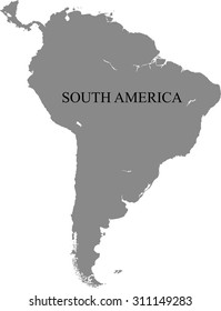 map of South America