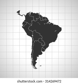 map of South America