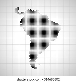 map of South America
